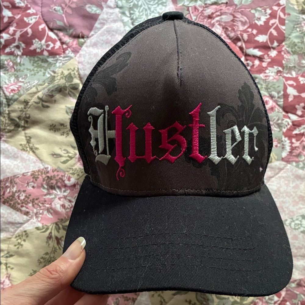 Hustler Hollywood Black Mesh Cap